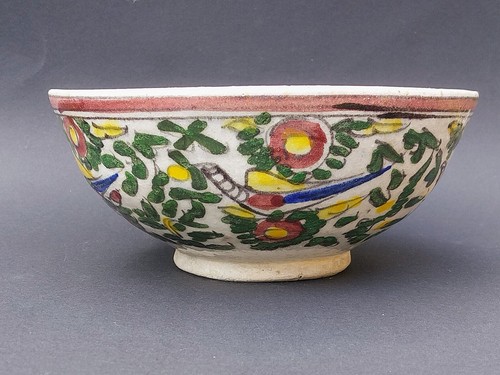 Große antike qajar schale - qajar,