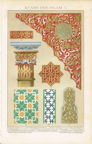 Farbtafel islamische kunst - islamische, /