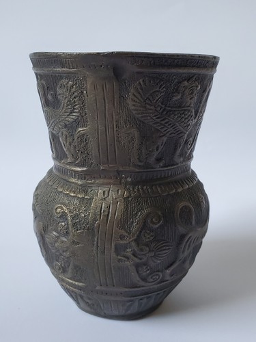 Bronze vase gefäß ornamente - bronze,
