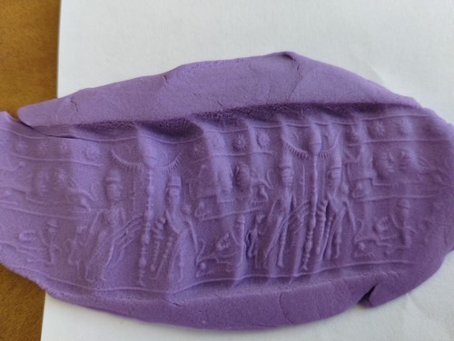 Assyrisches rollsiegel - assyrisches,