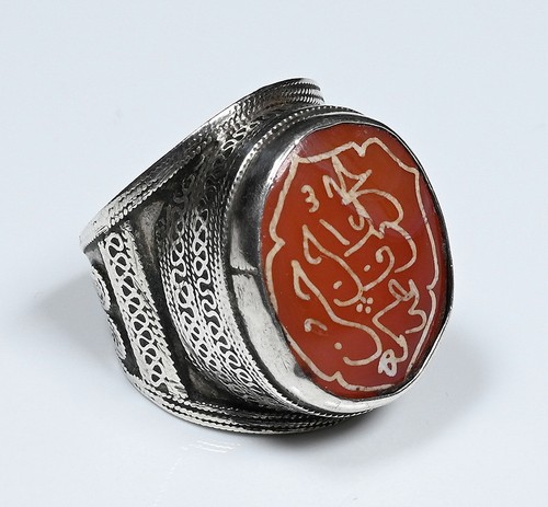 Vintage islamic silver ring - vintage,
